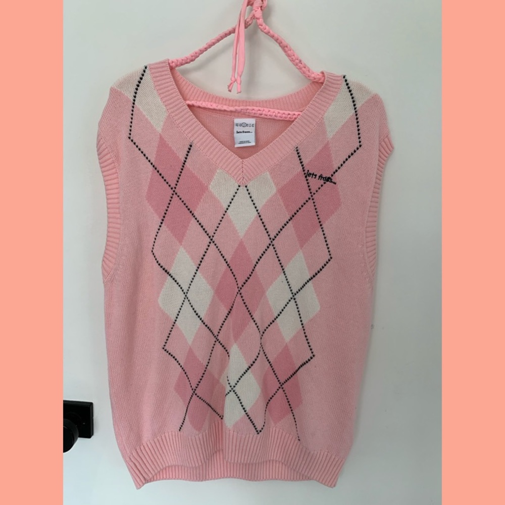 Urban Outfitters Jet Frans Pink Sweater Vest